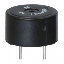 1 pcs : PK-12N40PQ - Buzzers Indicator, Internally Driven Piezo 12 V 5mA 4.1kHz 83dB @ 12V, 10cm Through Hole PC Pins