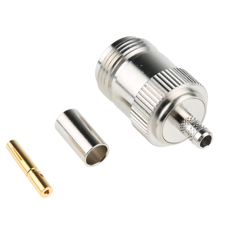 1 pcs - Amphenol, jack Cable Mount N Connector, 50Ω, Crimp Termination, Straight Body