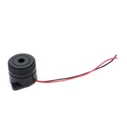 1 pcs : IP293512-1 - Buzzers Indicator, Internally Driven Piezo 12 V 15mA 3.5kHz 105dB @ 12V, 10cm Panel Mount, Flange Wire Lead