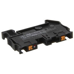 1 pcs - Phoenix Contact PT 4-FSI/F-LED 12 Series Black Fused DIN Rail Terminal, Single-Level, Push In Termination, Fused