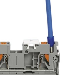 1 pcs - Phoenix Contact PT 4-FSI/F-LED 12 Series Black Fused DIN Rail Terminal, Single-Level, Push In Termination, Fused