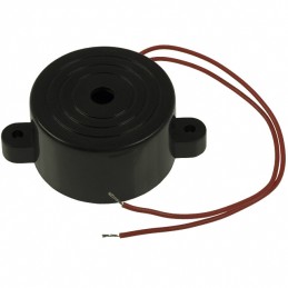 1 pcs : CEP-4411AC - Buzzers Indicator, Internally Driven Piezo 110 V 7mA 2.8kHz 88dB @ 110V, 30cm Panel Mount, Flange Wire Lead