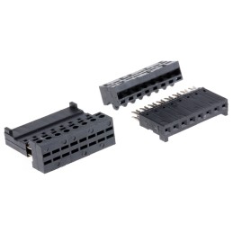 10 pcs - Stelvio Kontek 8-Way IDC Connector Socket for Cable Mount, 1-Row