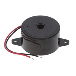 1 pcs : PK-27H35WQ - Buzzers Indicator, Internally Driven Piezo 12 V 20mA 3.5kHz 100dB @ 12V, 30cm Through Hole Wire Leads