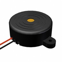 1 pcs : AI-4228-TF-LW140-R - Buzzers Indicator, Internally Driven Piezo 12 V 10mA 2.8kHz 105dB @ 12V, 10cm Panel Mount, Flange W