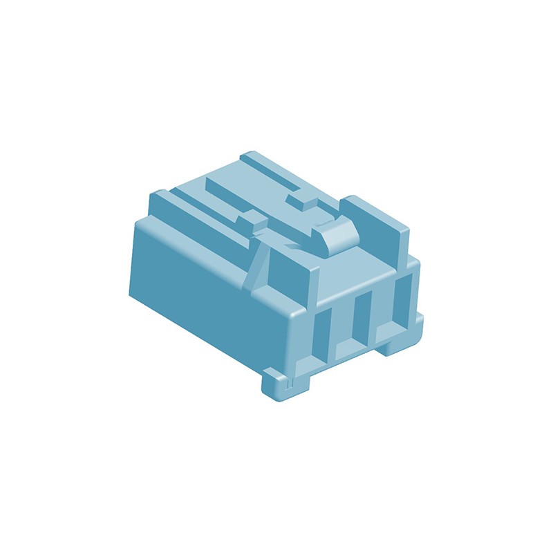 10 pcs - TE Connectivity, Grace Inertia Male Connector Housing, 2.5mm Pitch, 3 Way, 1 Row