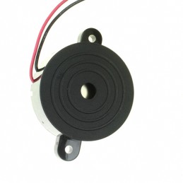 1 pcs : CPE-353 - Buzzers Indicator, Internally Driven Piezo 12 V 8mA 2.8kHz 81dB @ 12V, 30cm Panel Mount, Flange Wire Leads