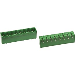1 pcs - TE Connectivity 5.08mm Pitch 10 Way Right Angle Pluggable Terminal Block, Header, Through Hole, Solder Termination
