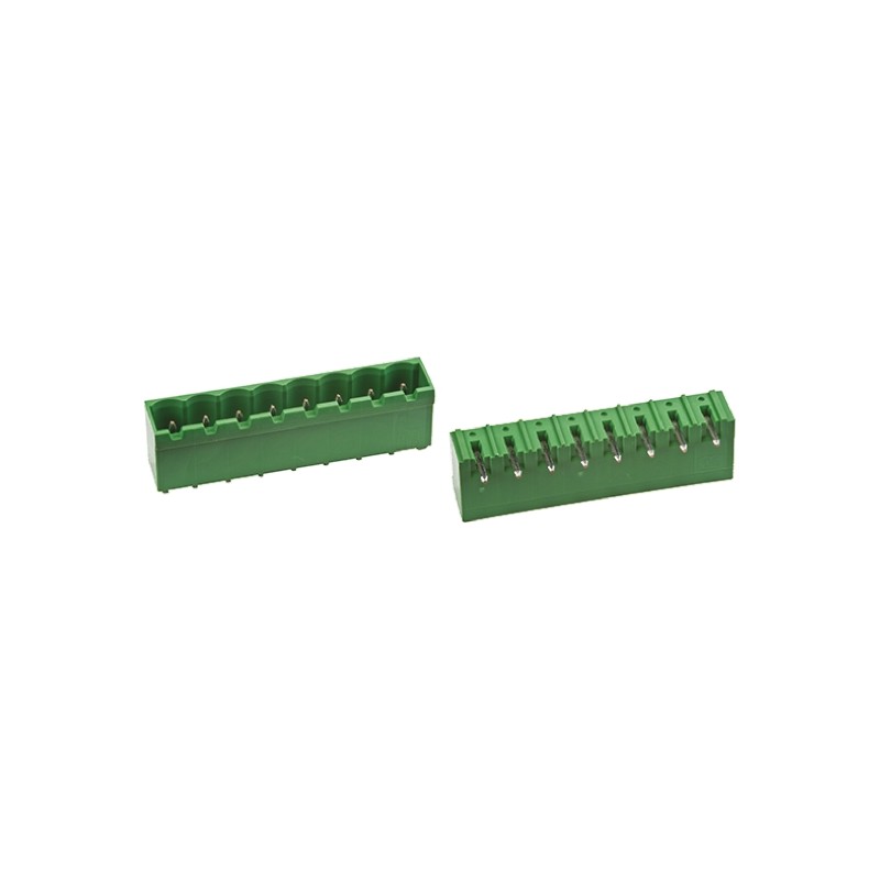 1 pcs - TE Connectivity 5.08mm Pitch 10 Way Right Angle Pluggable Terminal Block, Header, Through Hole, Solder Termination