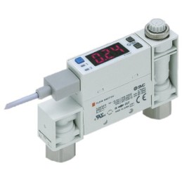 1 pcs - SMC PFM Series Integrated Display Flow Switch for Dry Air, Gas, 0.2 L/min Min, 10 L/min Max