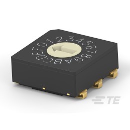 1 pcs - TE Connectivity 16 Way Surface Mount Rotary Switch 16P, Screwdriver Actuator