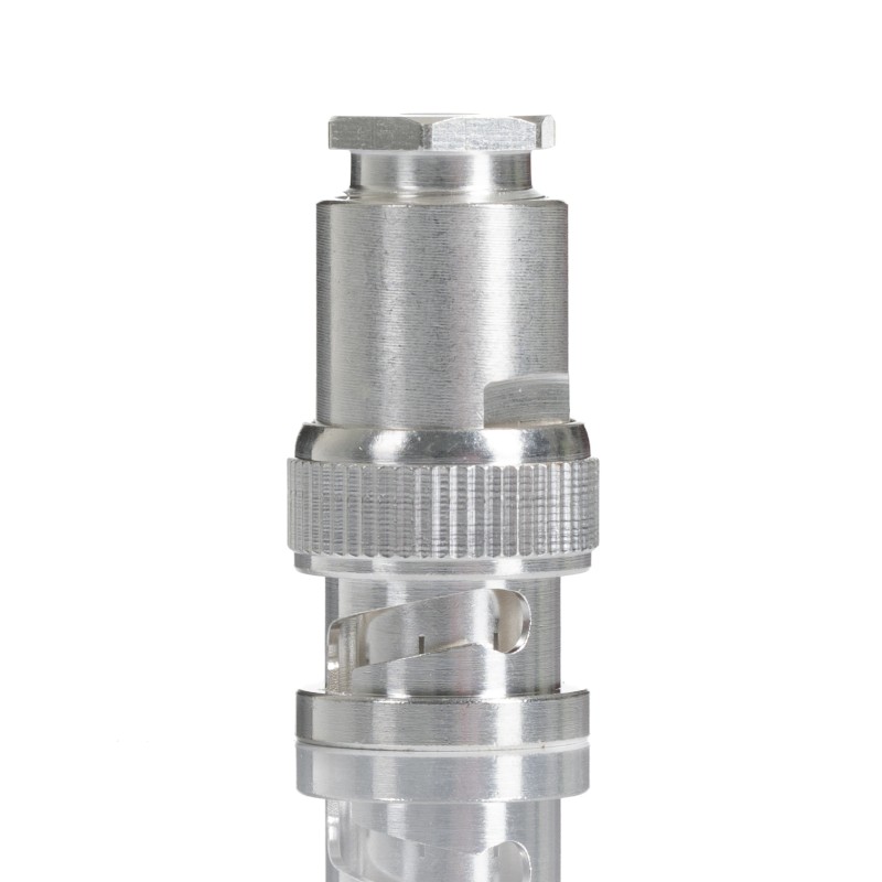 1 pcs - RS PRO, Plug Cable Mount BNC Connector, 50Ω, Clamp Termination, Straight Body