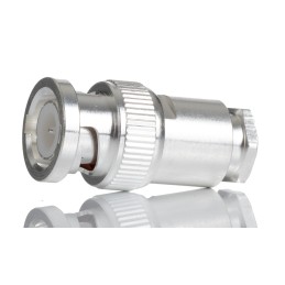 1 pcs - RS PRO, Plug Cable Mount BNC Connector, 50Ω, Clamp Termination, Straight Body