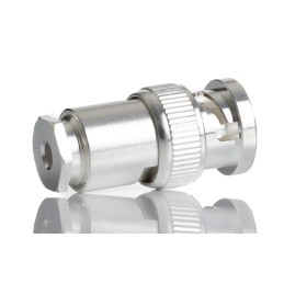 1 pcs - RS PRO, Plug Cable Mount BNC Connector, 50Ω, Clamp Termination, Straight Body