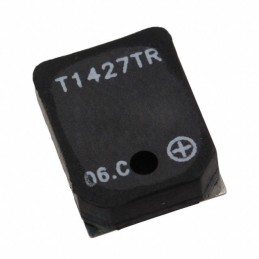 1 pcs : SMT-1427-T-R - Buzzers Transducer, Externally Driven Electromechanical/Magnetic 5 V 80mA 2.7kHz 85dB @ 5V, 10cm Surface 