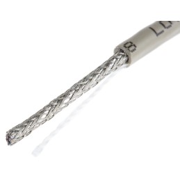1 Reel of 100 M - Alpha Wire Multicore Data Cable, 0.23 mm², 2 Cores, 24 AWG, Screened, 100m, Grey Sheath