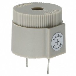 1 pcs : MAS806Q - Buzzers Indicator, Internally Driven Piezo 12 V 50mA 2.8kHz 103dB @ 12V, 10cm Through Hole PC Pins