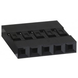 10 pcs - Amphenol Communications Solutions, Mini-PV Female Connector Housing, 2.54mm Pitch, 5 Way, 1 Row