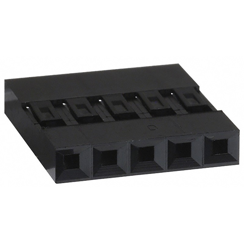 10 pcs - Amphenol Communications Solutions, Mini-PV Female Connector Housing, 2.54mm Pitch, 5 Way, 1 Row