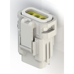 10 pcs - EDAC Wire to Wire Connector Cable Mount Socket, 3P, Crimp Termination, 3A, 250 V