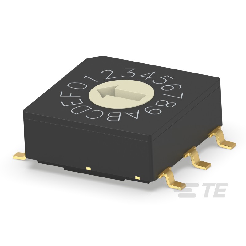 1 pcs - TE Connectivity 16 Way Surface Mount Rotary Switch 16P, Screwdriver Actuator
