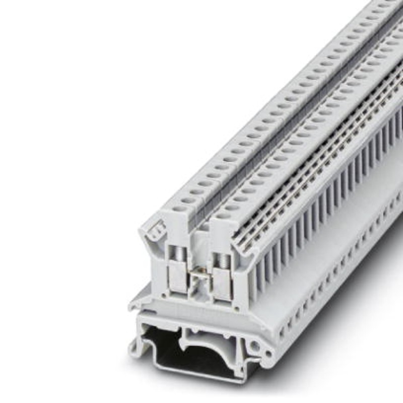 1 pcs - Phoenix Contact UK 2.5 N WH Series White Feed Through Terminal Block, 2.5mm², Single-Level, Screw Termination
