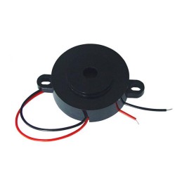 1 pcs : RBE-2.800-4116-NS1 - Buzzers Indicator, Internally Driven Magnetic 3 V 5mA 2.8kHz 94dB @ 3V, 10cm Panel Mount, Flange Wi