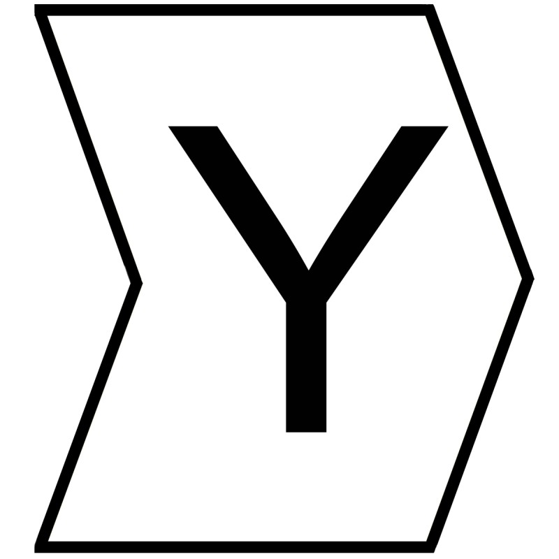 1 Reel of 1000 - HellermannTyton HGDC Slide On Cable Markers, Black on White, Pre-printed 'Y', 2 - 5mm Cable