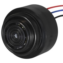 1 pcs : CPI-4333-85L127 - Buzzers Indicator, Internally Driven Piezo 12 V 20mA 2.9kHz 85dB @ 12V, 30cm Panel Mount Wire Leads