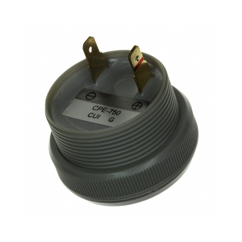 1 pcs : CPE-750 - Buzzers Indicator, Internally Driven Piezo 12 V 8mA 3.6kHz 80dB @ 12V, 30cm Panel Mount Screw Terminal, Quick 