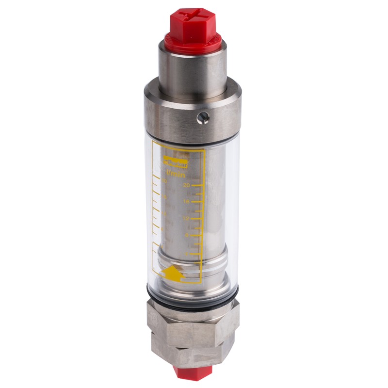 1 pcs - Parker UCC Flowline Series Variable Area Flow Meter for Liquid, 2 L/min Min, 20 L/min Max