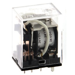 1 pcs - Omron Plug In Power Relay, 12V dc Coil, 10A Switching Current, DPDT