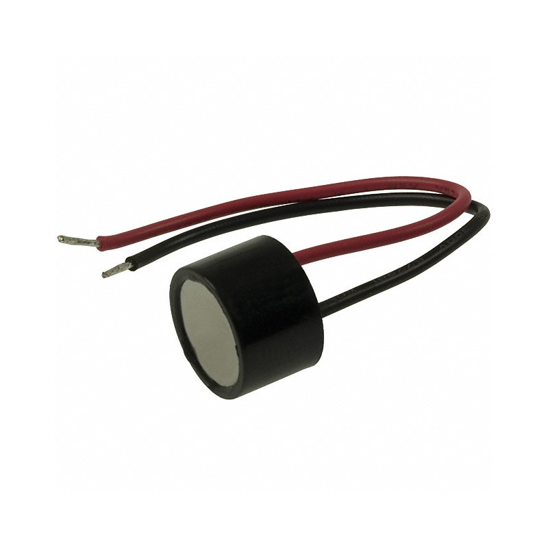 1 pcs : CPE-243 - Buzzers Indicator, Internally Driven Piezo 12 V 35mA 5kHz 80dB @ 12V, 30cm Custom Wire Leads