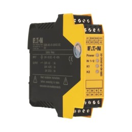 1 pcs - Eaton Dual-Channel Emergency Stop, Safety Switch/Interlock Safety Relay, 24V, 3 Safety Contacts