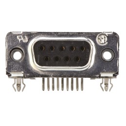 1 pcs - TE Connectivity Amplimite HD-20 9 Way Right Angle Through Hole D-sub Connector Socket, 2.74mm Pitch, with 4-40 UNC