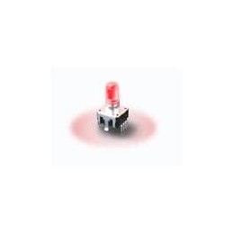1 pcs : PEL12S-4224S-N1024 - Encoders Red LED Knurled 20mm 24detent