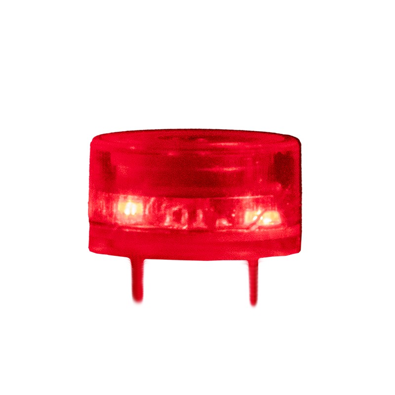 1 pcs : CLI-1375R-83T - Buzzers Indicator, Internally Driven Piezo 12 V 12mA 4.1kHz 83dB @ 12V, 10cm Through Hole PC Pins