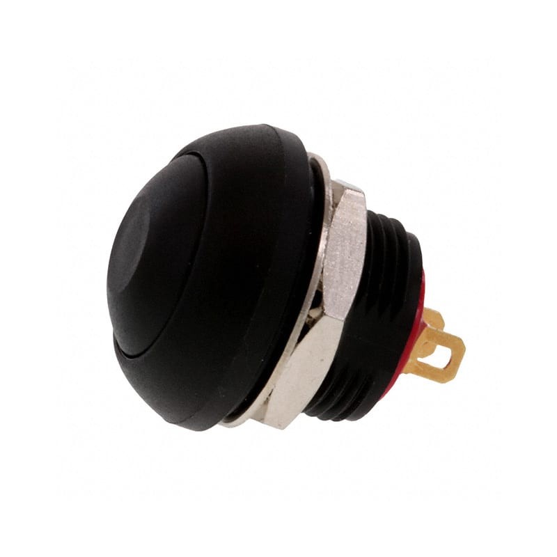 1 pcs - TE Connectivity PB6 Series Push Button Switch, (On)-Off, Panel Mount, SPST - NO, 50 V dc, 125V ac, IP68