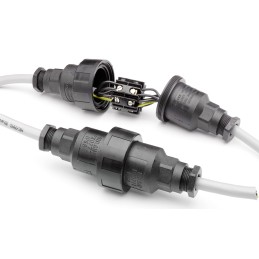 1 pcs - IP68 Rating Sealed Inline Cable Joiner Rated At 10A