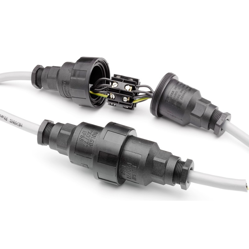 1 pcs - IP68 Rating Sealed Inline Cable Joiner Rated At 10A