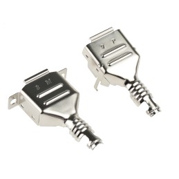 1 pcs - 3M 3357 Series Steel D Sub Backshell, 9 Way, Strain Relief