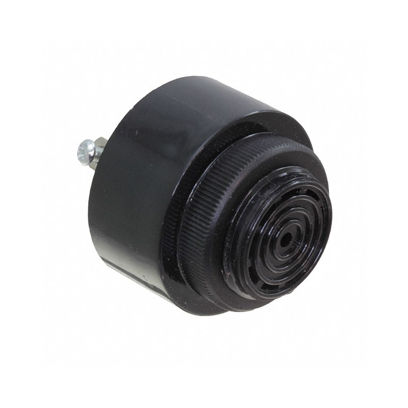 1 pcs : PB-4333N-1 - Buzzers Indicator, Internally Driven Piezo 24 V 20mA 2.9kHz 90dB @ 24V, 30cm Panel Mount Screw Terminal, Qu