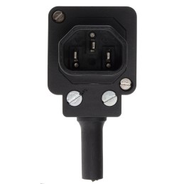 1 pcs - Bulgin C14 Right Angle Cable Mount IEC Connector Male, 10A, 250 V