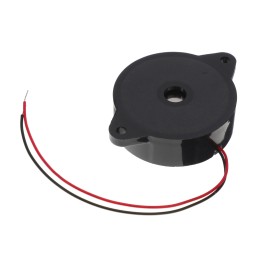 1 pcs : PK-41N29W-24VQ - Buzzers Indicator, Internally Driven Piezo 24 V 20mA 2.9kHz 90dB @ 24V, 30cm Through Hole Wire Leads