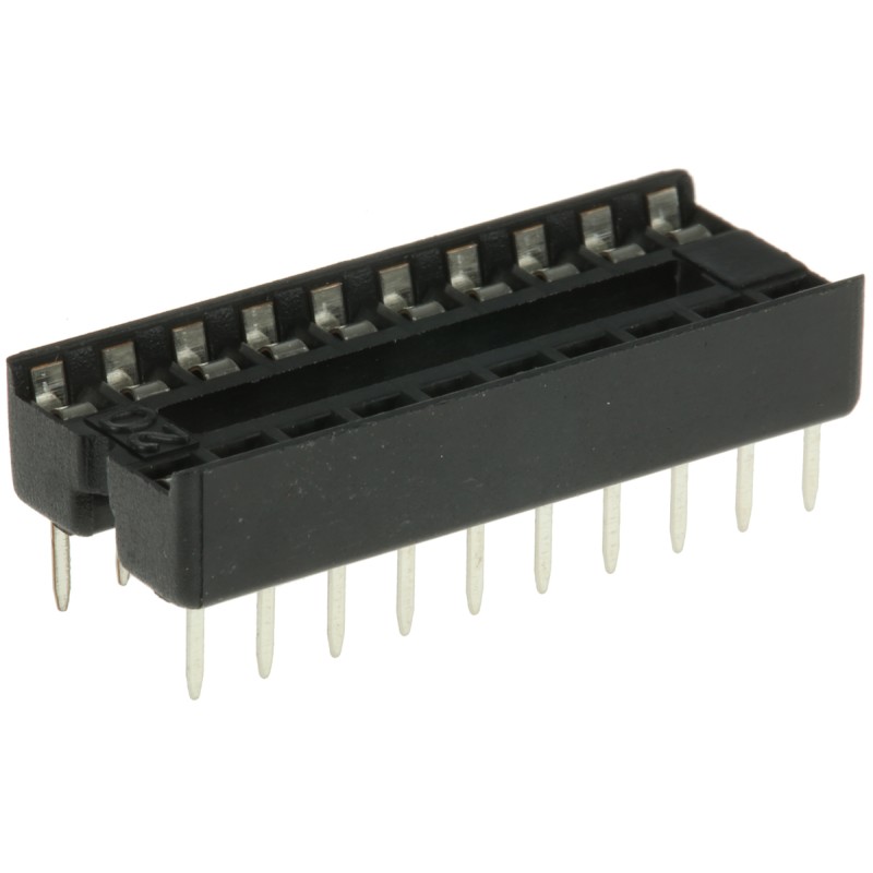 10 pcs - ASSMANN WSW 2.54mm Pitch Vertical 20 Way, Through Hole Stamped Pin Open Frame IC Dip Socket, 1A