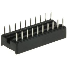 10 pcs - ASSMANN WSW 2.54mm Pitch Vertical 20 Way, Through Hole Stamped Pin Open Frame IC Dip Socket, 1A