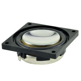 1 pcs : CSS-40408N - 8 Ohms General Purpose Speaker 5 W 352 Hz ~ 20 kHz Top Round, Square Frame