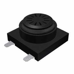 1 pcs : AI-4028-P-SP32-R - Buzzers Indicator, Internally Driven Piezo 12 V 9mA 2.8kHz 98dB @ 12V, 10cm Panel Mount Screw Termina