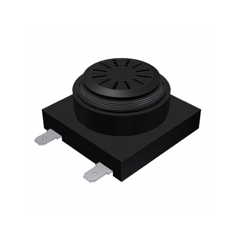 1 pcs : AI-4028-P-SP32-R - Buzzers Indicator, Internally Driven Piezo 12 V 9mA 2.8kHz 98dB @ 12V, 10cm Panel Mount Screw Termina