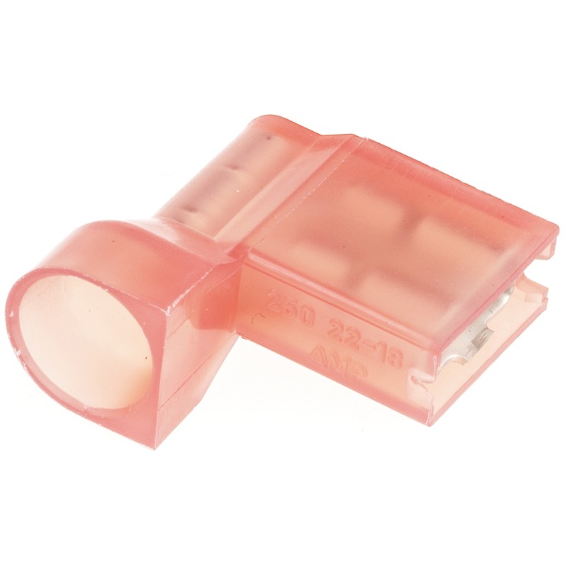 1 Reel of 1700 - TE Connectivity Ultra-Fast .250 Red Insulated Female Spade Connector, Flag Terminal, 6.35 x 0.81mm Tab Size, 0.